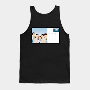 Calendar 2022 December with Korean Dramas Tank Top